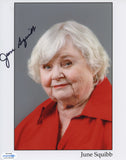 JUNE SQUIBB SIGNED 8X10 PHOTO ACOA