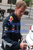 SEBASTIAN VETTEL SIGNED INFINITI RED BULL RACING F1 FORMULA 1 11X14 PHOTO 4