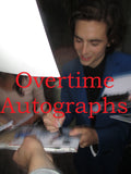 TIMOTHEE CHALAMET SIGNED CALL ME BY YOUR NAME 8X10 PHOTO